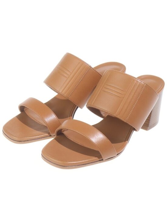 Hermes Platform Sandals Brown